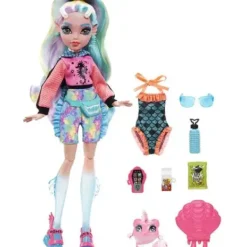 Mattel Poupées|Poupee Lagoona Blue Et Son Animal De Compagnie - Monster High