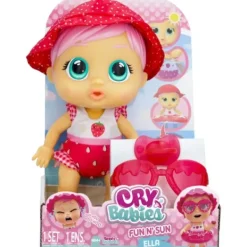 Imc Poupons Interactifs|Poupon Cry Babies Fun N'Sun Ella