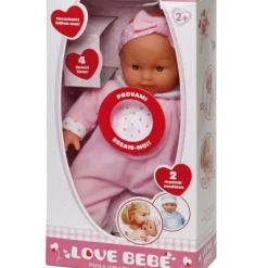 LOVE BEBE Poupons Interactifs|Poupon Nina 4 Sons 29 Cm