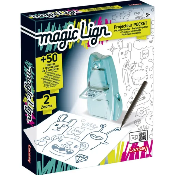 Lansay Projecteur A Dessins Pocket Magic Lign- Dessin Et Peinture