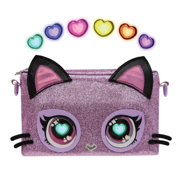 Spin Master Purse Pets - Sac Pochette - Chaton- Mode, Bijoux, Décoration, Cosmetiques