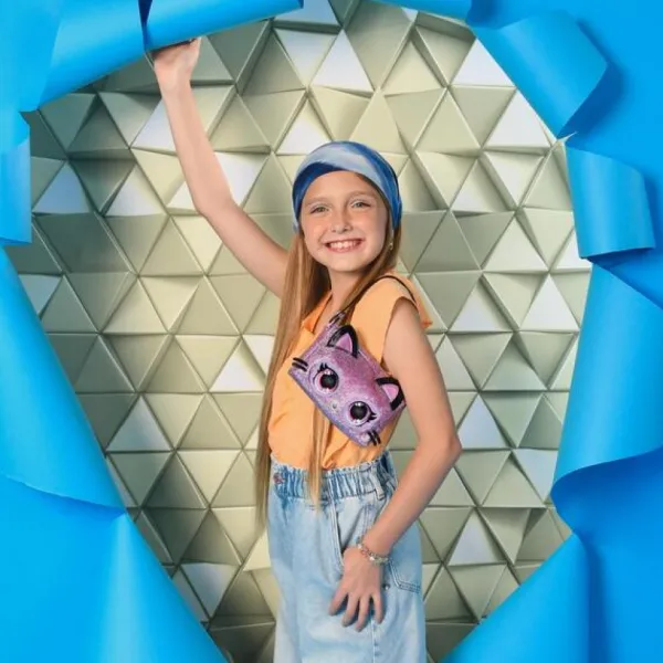 Spin Master Purse Pets - Sac Pochette - Chaton- Mode, Bijoux, Décoration, Cosmetiques