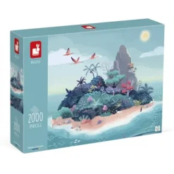 Janod Puzzle 1500 À 3000 Pièces|Puzzle 2000 Pieces - L'Ile Deserte
