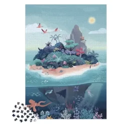 Janod Puzzle 1500 À 3000 Pièces|Puzzle 2000 Pieces - L'Ile Deserte