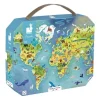 Janod Puzzles Enfants De 50 À 249 Pièces|Puzzle 100 Pieces - Monde