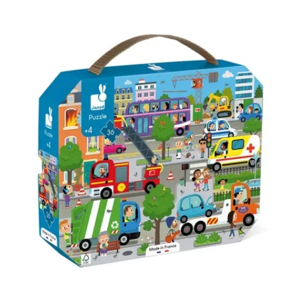 Janod Puzzle Bébé / Enfant|Puzzle 36 Pieces City