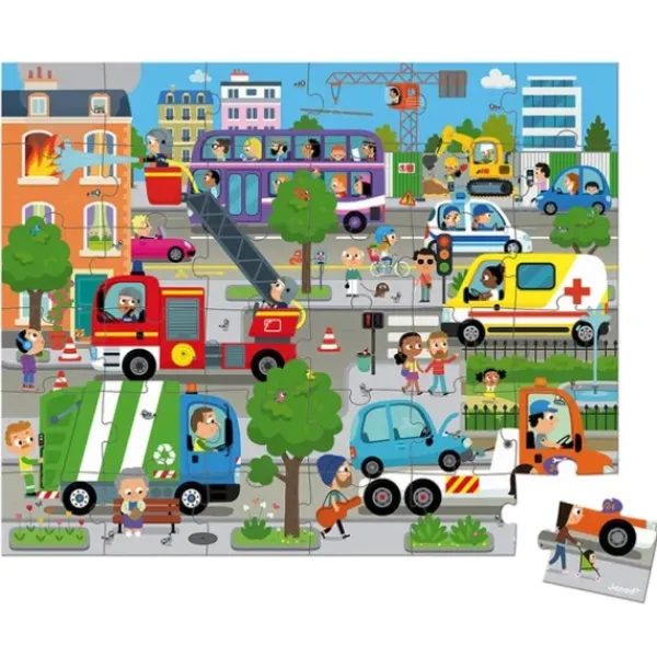 Janod Puzzle Bébé / Enfant|Puzzle 36 Pieces City