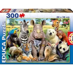 Educa Puzzles Enfants De 250 À 1000 Pièces|Puzzle 300 Pieces Photo De Classe Animaux