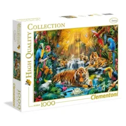 Clementoni Puzzles Adultes|Puzzle 1000 Pieces Tigre Mystique