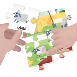 Headu Puzzle Bébé / Enfant|Puzzle Anglais Facile 100 Mots La Ferme