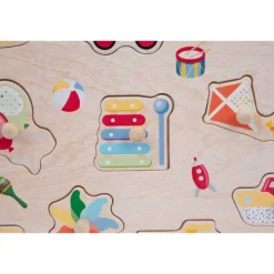WOOD N PLAY Puzzle Bois Avec Picots- Jouets À Emboîter, À Empiler