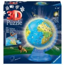 Ravensburger Puzzles 3D|Puzzle 3D - Globe Illumine 180 Pieces