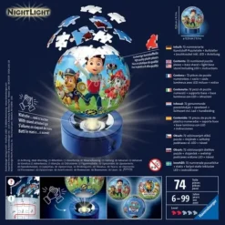 Ravensburger Puzzles 3D|Puzzle 3D Lampe - Pat'Patrouille