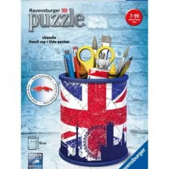 Ravensburger Puzzles 3D|Puzzle 3D Pot A Crayons Union Jack 54 Pieces