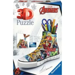 Ravensburger Puzzles Enfants De 50 À 249 Pièces|Puzzle 3D Sneaker 112 Pieces - Marvel Avengers