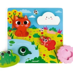 Janod Puzzles Bois|Puzzle En Bois Cache-Cache Nature