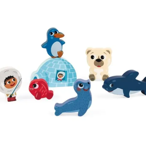 Janod Puzzles Bois|Puzzle En Bois Chunky Arctique 7 Pieces