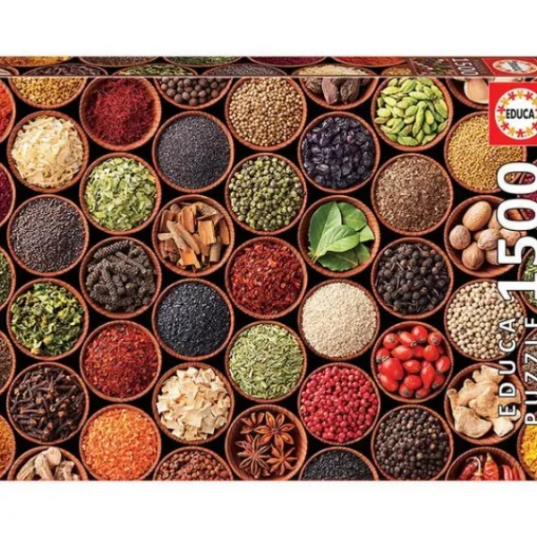 Educa Puzzle 1500 À 3000 Pièces|Puzzle Herbes Et Epices 1 500 Pieces