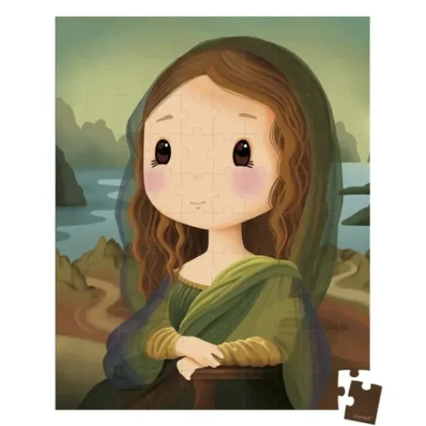 Janod Puzzles Enfants De 50 À 249 Pièces|Puzzle Inspire De Leonard De Vinci 100 Pieces