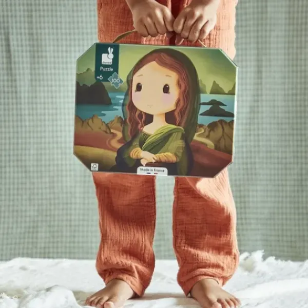 Janod Puzzles Enfants De 50 À 249 Pièces|Puzzle Inspire De Leonard De Vinci 100 Pieces