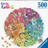 Ravensburger Puzzle 500 À 1000 Pièces|Puzzle Rond 500 Pieces - Fleurs