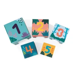 Janod Pyramide En Carton Et Figurines En Bois - Partenariat Wwf®- Jouets À Emboîter, À Empiler