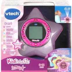 VTech Radio Réveil Projecteur Kidimagic Starlight Rose- Radios Réveil