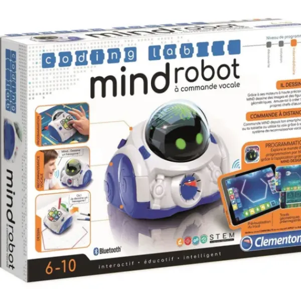 Clementoni Jouets Stem|Robot Programmable A Commande Vocale Mind