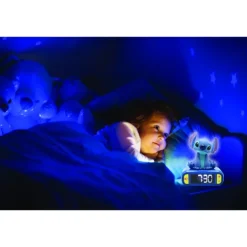 Lexibook Réveil Digital Et Veilleuse Stitch - Lilo & Stitch- Radios Réveil