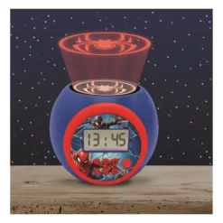 Lexibook Réveil Spiderman Rond Projection- Radios Réveil