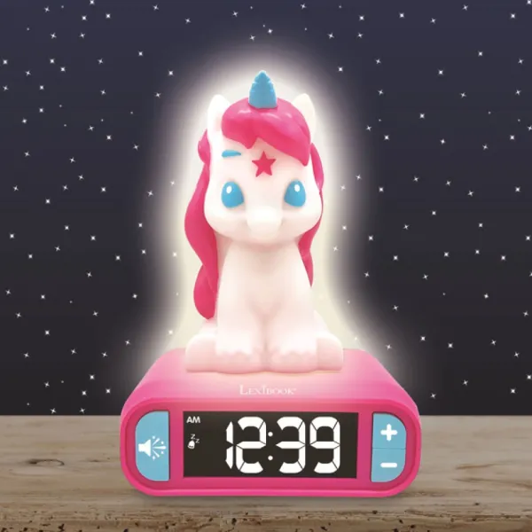 Lexibook Réveil Veilleuse Licorne 3 En 1- Radios Réveil