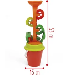SUN and SPORT Seau Garni Avec Engrenage - Jeu De Plage- Jeux De Plage