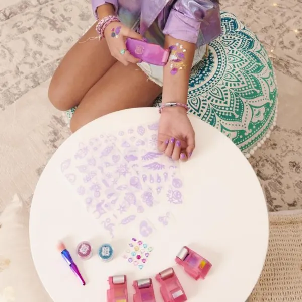 Spin Master Shimmer Me Body Art - Coffret De Tatouages Ephemeres - Cool Maker- Mode, Bijoux, Décoration, Cosmetiques