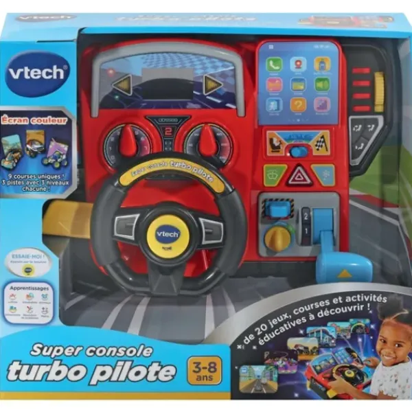 VTech Faire Comme Les Grands|Simulateur De Conduite - Super Console Turbo Pilote