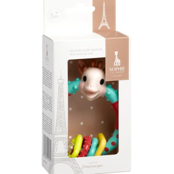 Vulli Sophie La Girafe-Hochet Multi-Texture- Hochets, Anneaux De Dentition
