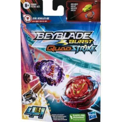 Hasbro Starter Pack Beyblade Burst Quadstrike - Toupie Zeal Achilles A8- Jeux De Récréation