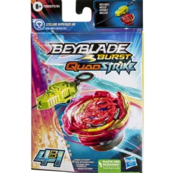 Hasbro Starter Pack Beyblade Burst Quadstrike - Toupie Stellar Hyperion H8 Et Lanceur- Jeux De Récréation