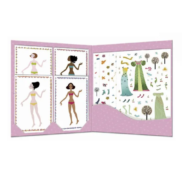 Djeco Stickers Robes Des 4 Saisons- Découpage, Collage, Pliage