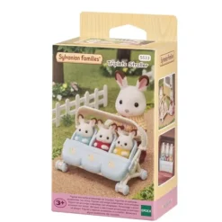 Sylvanian Families Heros & Univers|- 5533 - La Poussette Des Triples