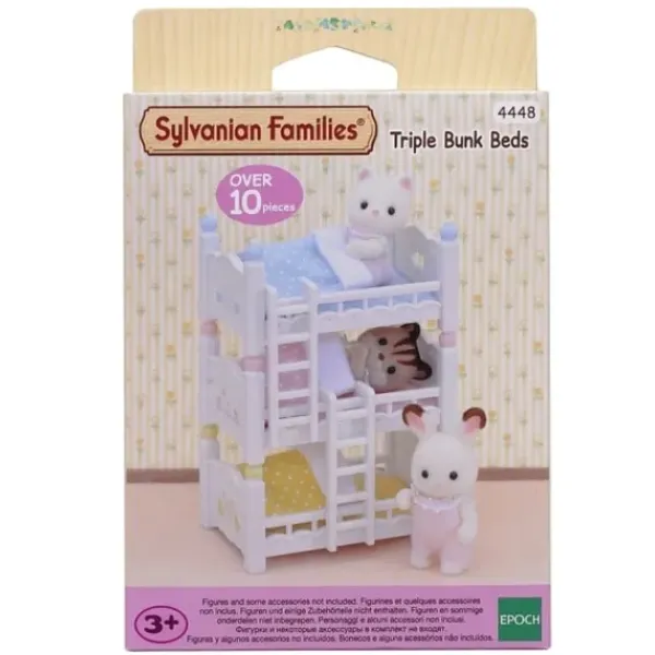 Sylvanian Families Heros & Univers|- 4448 - Les Lits Superposes A 3 Couchettes Bebes