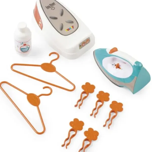 Smoby Nettoyage, Ménage|Table A Repasser + Centrale Vapeur - 10 Accessoires