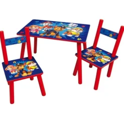 Fun House Table Pour Enfant Avec 2 Chaises - Pat Patrouille- Tables Et Chaises De Jardin