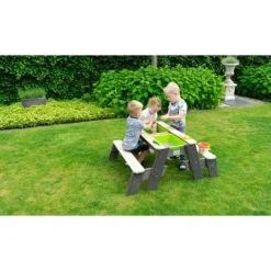 Exit Toys Table Sable Et Eau Aksent Avec Bancs- Bacs À Sable