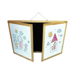 Creamania Tableau Mural Double-Face- Tableaux, Ardoises