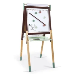 Janod Tableau Reglable En Bois Ardoise Et Magnetique - Marron- Tableaux, Ardoises