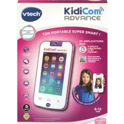 VTech Telephone Kidicom Advance Blanc Et Rose- Tablettes Et Téléphones