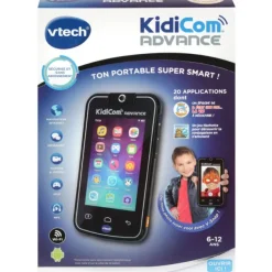VTech Telephone Kidicom Advance Noir- Tablettes Et Téléphones