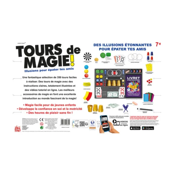 Zig Zag jeux action Tours De Magie 350 Tours- Magie Et Accessoires