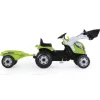 Smoby Tracteur A Pedales Farmer Max Avec Remorque- Tracteurs À Pédales