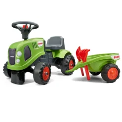 Falk Tracteur Baby Claas Avec Remorque- Porteurs & Jouets À Bascules